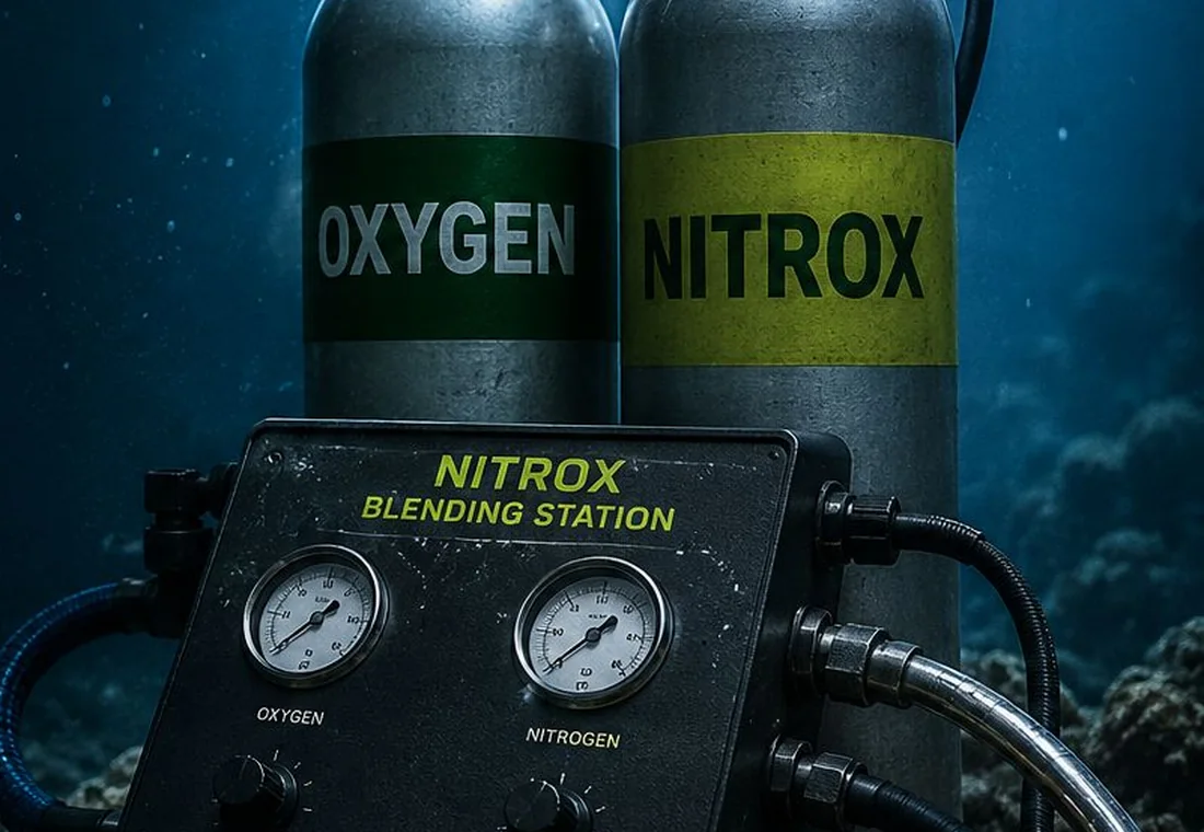Nitrox Gas Blender — technical diving course in the Red Sea