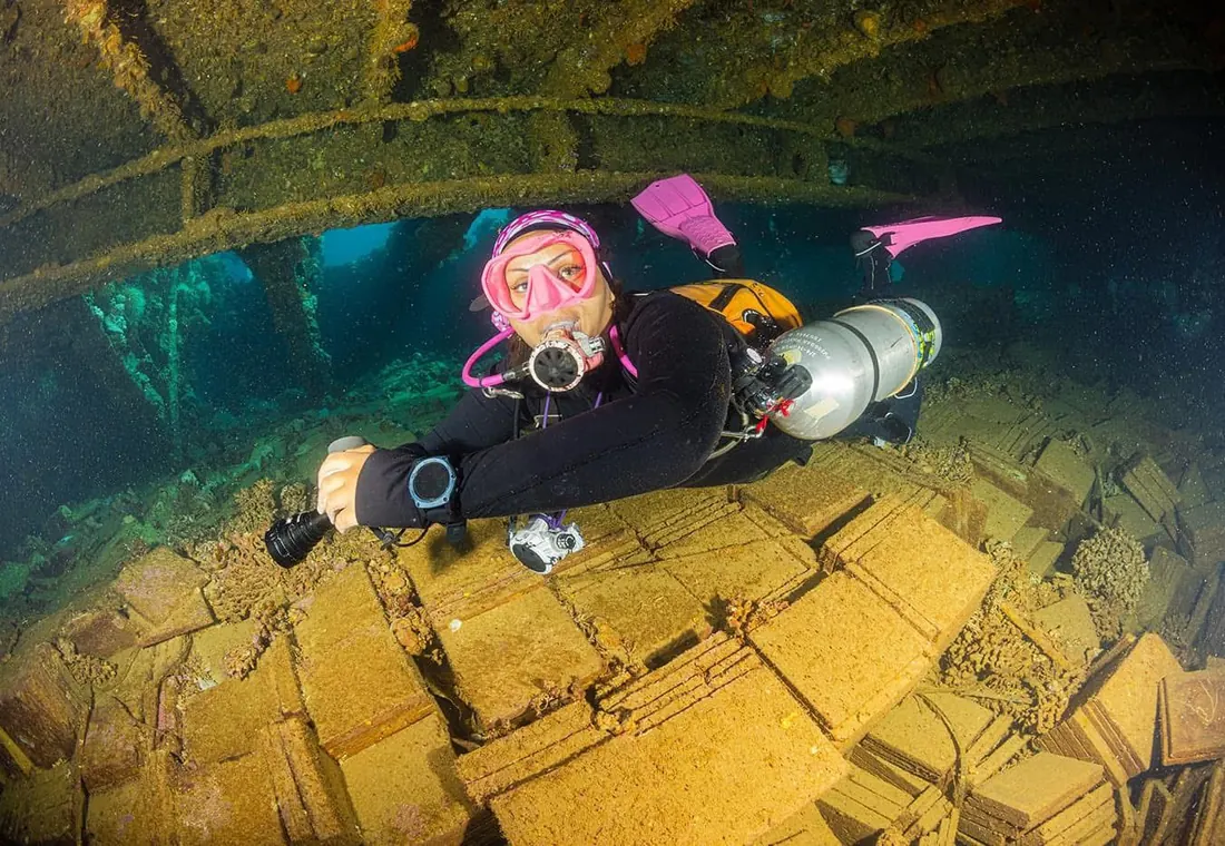 Advanced Wreck Diver — technical diving course in the Red Sea
